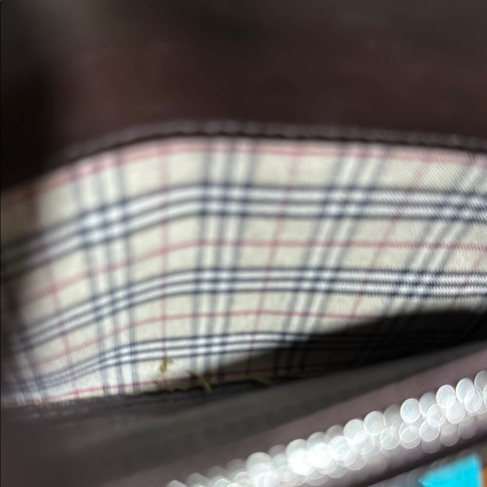 Burberry Dark Brown Leather Clutch - Picture 8 of 11